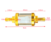 Filtre à carburant CNC 8 mm pour moto, état neuf, ajustement universel pour moto, VTT, quad, UTV