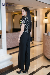 TA1526 Women <b>office</b> fashion bassic <b>shirt</b> standard form good shape retention short sleeve youthful high fashion - Product Image 6