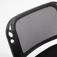 Chaise de bureau ergonomique simple, tissu en maille respirant, dossier arqué, chaise de conférence empilable