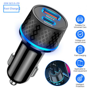 Cargador de Coche USB C PD 20W QC 3.0, Carga Rápida Tipo-C PD para iPhone, Xiaomi, Huawei, Samsung - Product Image 3
