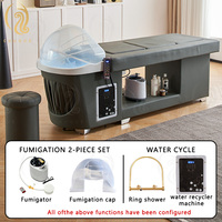 Table de massage thaïlandaise électrique Chuque et lit de shampoing spa avec hauteur/dossier/pieds réglables – Mobilier de salon professionnel moderne