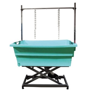 Bañera para Peluquería Canina con <span class=keywords><strong>Escaleras</strong></span>, Estación de Lavado para Perros, Bañera Eléctrica de Altura Ajustable para Peluquería de Mascotas - Product Image 2