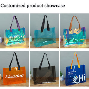 Bolsa de Mano Transparente Personalizada con Logotipo Propio, Bolsa de Mano Holográfica de PVC Transparente para Mujer, Bolsa de Mano de TPU Láser para Vacaciones en la Playa, <span class=keywords><strong>Piscina</strong></span> y Viajes - Product Image 6