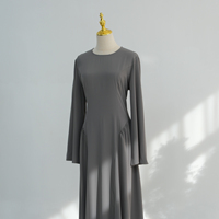 Robe d'été MEXIZO 2026 pour femme, manches évasées, abaya modeste, tissu léger, robe de soirée décontractée pour femme