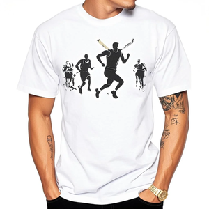 Camisetas blancas a granel para transferencias DTF personalizadas Camisetas de algodón suave de alta calidad para hombres - Product Image 4