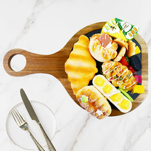 Charcutería de madera de acacia de alta calidad, tablas de queso, juego de regalo, regalos elegantes con pizarra - Product Image 6