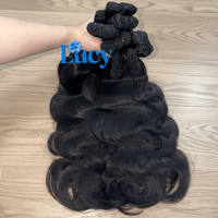 Cheveux naturels bruts ondulés, provenant d'un seul donneur, vente en gros, avec closure frontale en dentelle HD, cheveux bouclés birmans bruts, extensions à bandes adhésives, à clips, à crocheter, demi-perruque