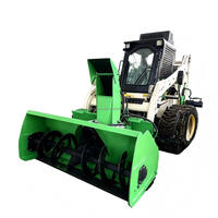 Machine de déneigement routier puissante à moteur haute efficacité, souffleuse à neige rotative hydraulique à double hélice pour blizzard d'urgence