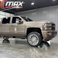 22x12 24x14 26x14 8x170 8x180 8x6.5 8x165.1 Polierte Geschmiedete LKW-Räder mit Tiefer Einpresstiefe für Ford F250 F350 für Dodge Ram 2500 3500