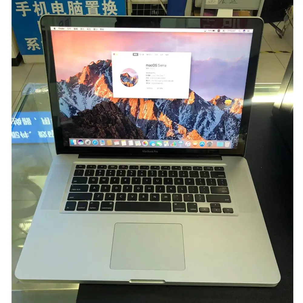Used Original Laptop for Apple macbook pro 15.4 inches A1286 2.0ghz 4gb 400GB HDD i5 2011 year laptop