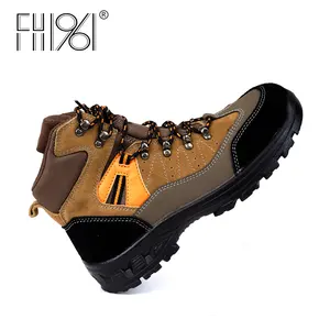 FH1961 Oil-resistant Outsole Anti-smash Anti-puncture Work Safety Boots Steel Toe Safety Shoes