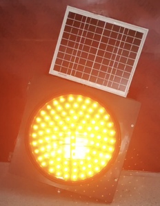 Feu de signalisation clignotant jaune à énergie solaire et électrique avec matériau PC pour signalisation de commande de circulation - Product Image 5