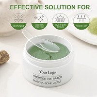 Coussinets de gel pour les yeux de marque privée pour les poches ridules Patch hydrogel rafraîchissant Matcha Patch coréen pour masque sous les yeux