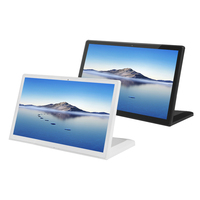 OEM 15,6 pouces Tablette Android en forme de L avec port NFC, port LAN, borne de bureau, lecteur publicitaire Wifi