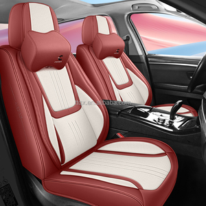 Housses de siège universelles en cuir Nappa 5 places compatibles <span class=keywords><strong>BMW</strong></span> Série 3 Série 5 X1 X3 X5 avec support lombaire fixe respirantes toutes saisons - Product Image 2