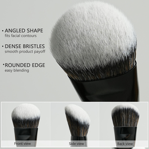 Singoli capelli sintetici doppio lato <span class=keywords><strong>pennelli</strong></span> per il <span class=keywords><strong>trucco</strong></span> per il viso stili piatti/rotondi per il contorno fondotinta correttore Blush applicazione - Product Image 5
