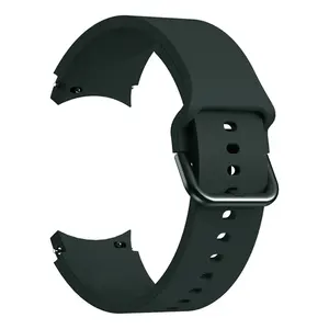 <span class=keywords><strong>Bracelet</strong></span> en silicone de 20 mm pour Samsung <span class=keywords><strong>Galaxy</strong></span> <span class=keywords><strong>Watch</strong></span> 7 6 5 4 40 mm/44 mm 5Pro 45 mm, <span class=keywords><strong>bracelet</strong></span> <span class=keywords><strong>original</strong></span> sans espace pour montre 6 4Classic - Product Image 4