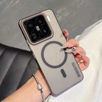 Étui de charge sans fil TPU givré mat étui de téléphone magnétique translucide pour 13 14 15 Pro Ultra pour Note 13 114C