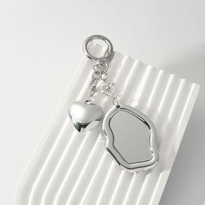 Simple Red Sweet and Exquisite Temperament Car <b>Headset</b> Backpack Mobile <b>Phone</b> Decorative Mirror Keychain - Product Image 3