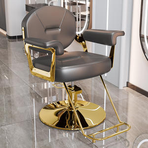 Silla de Barbería Hidráulica en Oferta, Cómoda, Giratoria, de Cuero, Sillas de Barbería Profesionales para Salón de Corte - Product Image 3
