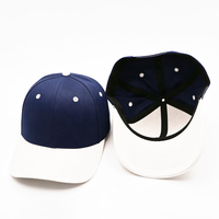 Nieuw ontwerp outdoor 6-panel tweekleurige petten OEM aangepaste logo gestructureerde heren pet van hoge kwaliteit op maat gemaakte sport baseball pet