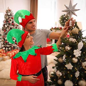 Conjunto de árbol de Navidad verde al por mayor para niños, paquete familiar, traje de padre e hijo, <span class=keywords><strong>disfraz</strong></span> de <span class=keywords><strong>elfo</strong></span> verde para niños, <span class=keywords><strong>disfraz</strong></span> de Navidad para escenario - Product Image 5