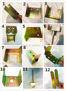 Tùy chỉnh Carbon đơn bên tam giác vàng kẽm mạ ISO9001 chứng nhận kết nối joist Hanger <span class=keywords><strong>Bracket</strong></span> cho gỗ - Product Image 4