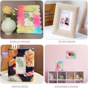 Cornice <span class=keywords><strong>Portafoto</strong></span> in Peluche Personalizzata con Logo, Stile Europeo, Espositore Rettangolare in Tessuto Teddy con Colore Personalizzato - Product Image 1