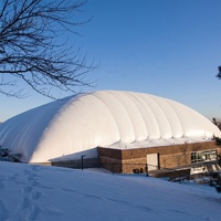 Dôme de stade gonflable en PVDF personnalisé en usine, dôme de football gonflable, court de tennis gonflable, salle de sport à membrane gonflable