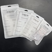 Bolsa de Polietileno con Cierre Hermético, Sellado de 3 Lados, a Prueba de Humedad, para Teléfono Móvil, Cartera, Embalaje Autosellable con Orificio Euro