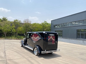 Factory Customized Vintage Black Coffin Carriage Horse Wagon Antique Electric Buggy Electric Funeral Horse Hearse - Product Image 4