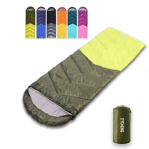 Indoor and outdoor travel multicolor optional portable waterproof dustproof warm human shape camping sleeping bag