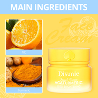 Crème Visage Éclaircissante au Curcuma VC, Crème Blanchissante à la Vitamine C, Éclaircissement de la Peau, Élimination des Taches Brunes pour le Visage, Crème Faciale
