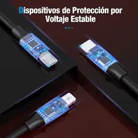 Câble de charge rapide USB-C portable renforcé 3-en-1 noir 1 heure pour iPhone, Motorola, Samsung et pour...