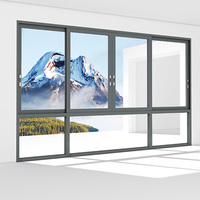 Fenêtres coulissantes en aluminium à prix avantageux, designs modernes, double vitrage, cadre en aluminium, portes