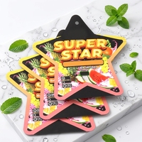 Sacs refermables en Mylar découpés sur mesure, anti-odeur, en PE, pour biscuits de 3,5 g, imprimés sur mesure, écologiques, de forme irrégulière et spéciale