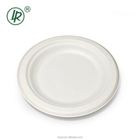 6 pouces 7 pouces 9 pouces 10 pouces 12 pouces 100% Assiettes jetables en bagasse biodégradable et compostable pour fête de mariage