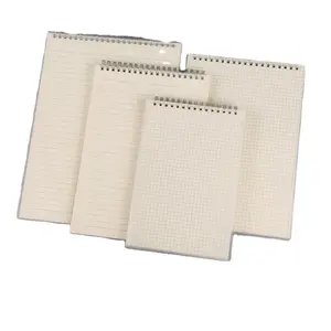 Simple vertical flip notebook book, large grid handbook, thick horizontal line notepad