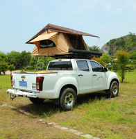 Tenda Atap Mobil SMS GS-14S Soft Shell Aluminium 4x4 Lurus untuk SUV, Lipat, untuk Berkemah di Atap Truk, Empat Musim, Pembukaan Otomatis Cepat