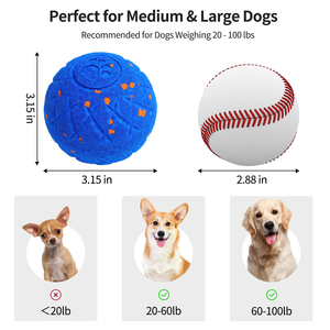 Smart Interactive Dog Toy Eco-Friendly E-TPU Material IPX7 Waterproof Automatic Moving <b>Bouncing</b> Rotating Air <b>Ball</b> - Product Image 6