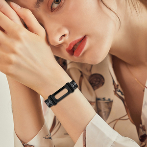 <span class=keywords><strong>Bracelet</strong></span> de montre de <span class=keywords><strong>luxe</strong></span> fin en acier inoxydable avec diamants pour Google <span class=keywords><strong>Fitbit</strong></span> Air, <span class=keywords><strong>bracelet</strong></span> de remplacement réglable - Product Image 6
