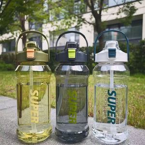 New Trend PC Kids 32oz BPA Free Straw Type Leak-Proof Custom LOGO Motivational Sports Plastic <b>Water</b> <b>Bottle</b> <b>with</b> <b>Time</b> Marker - Product Image 2