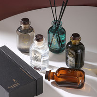 Diffuseur de parfum en verre à base d'huiles essentielles végétales naturelles 150 ml, écologique, longue durée, éliminateur d'odeurs