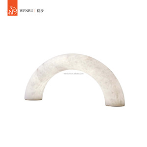 Contemporary Arch Spanish <b>Alabaster</b> Table <b>Lamp</b> for Hotel Villa Living Room Lounge - Product Image 3