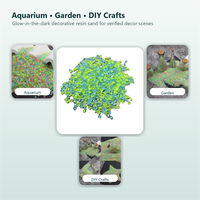 Sable Lumineux 3-5mm pour Jardinage, Aquarium et Aménagement Paysager, Pierres Colorées, Particules pour Bouteilles à Souhaits, Vente en Gros Polirezin CHONGTONGPET