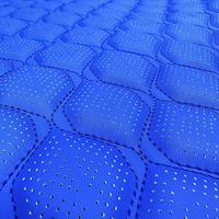 Matériau de modification de sièges de voiture de luxe en cuir PU microfibre matelassé 3D, anti-moisissure, résistant à l'abrasion et élastique