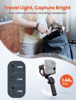 Vente flash Hohem Isteady Mt2 Kit Stabilisateur de caméra Gimbal avec suivi AI et lumière d'appoint Gimbal 3 axes pour caméra d'action/smartphone