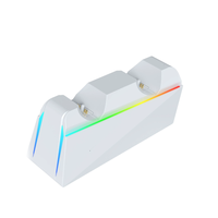 Station de charge LED RGB pour manette PlayStation 5, station de charge double rapide avec effet lumineux pour accessoire de jeu PS5