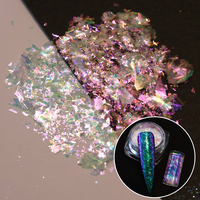 Pigment inorganique à base d'aluminate de strontium en paillettes super caméléon, pigment transparent grand effet aurore caméléon pour cuir