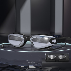 Lunettes de natation panoramiques à protection UV pour adultes, lanières en silicone, lunettes de natation - Product Image 3